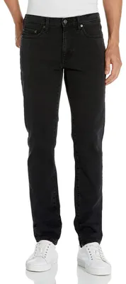Obrázok produktu pre A. Pánske slim-fit džínsy Essentials – farby s efektom vyblednutia, tmavomodrá, veľkosť 33W /