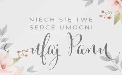 Zdjęcie produktu dla Magnes na lodówkę - Niech się twe serce umocni