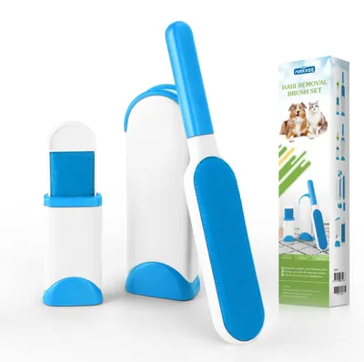 Produktbild von Nobleza Fusselbürste Tierhaare – selbstreinigend, wiederverwendbar – Blau-1