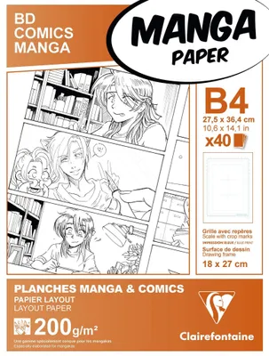 Produktbild von Clairefontaine 94048C, Kunstpapier, 200 g/m², 40 Blätter