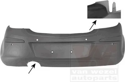 Produktbild von VAN WEZEL Heckstoßstange Stoßfänger Hinten für OPEL Corsa D Schrägheck (S07) Corsa D Kastenwagen (S07)
