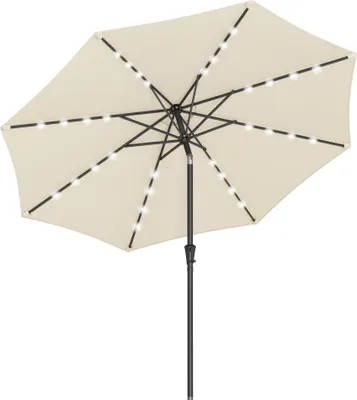 Produktbild von SONGMICS Sonnenschirm Ø 300 cm mit 32 LED-Lämpchen UV-Schutz