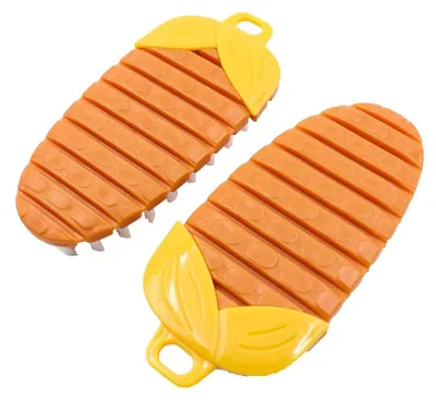 Gemüsebürste 2er-Set, Kartoffelschrubbbürste, hängend, 13,5 cm