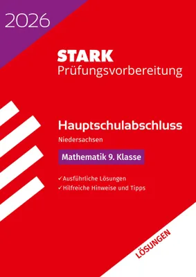 Produktbild von STARK Lösungen zu Mathematik 9. Klasse - Hauptschulabschluss 2026 Niedersachsen - Prüfungsvorbereitung