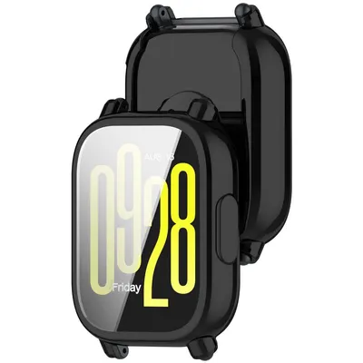 Produktbild von Etui z osłoną ekranu Bizon Case Watch Felipe do Xiaomi Redmi Watch 5 Lite, czarne
