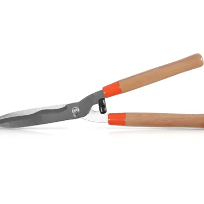 Produktbild von HECHT 023-2W Hand Heckenschere | 52 cm Länge | Wellenschliff-Klinge |  Holzgriffe