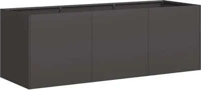 Produktbild von Pflanzgefäß Schwarz 120 x 40 x 40 cm Kaltgewalzter Stahl
