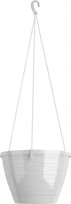 Zdjęcie produktu dla Doniczka tworzywo sztuczne biały Verdenia 26 cm x 26 x 18,5 cm