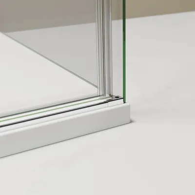 Produktbild von Eckdusche mit Schiebetür NT806 FLEX - Nano Klarglas - Glasstärke wählbar, Breite Schiebetür-Element:100 cm, Breite Seitenwand:80cm, Glasstärke:6mm ESG-Sicherheitsglas