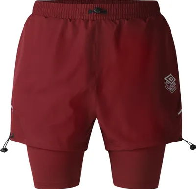 Image de Umbro - Short hybride pour homme "Pro Training Elite" UO2602 (L) (Cabernet)