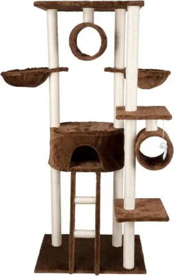 Produktbild von maxxpro Kratzbaum 165 CM Katzenbaum mit Kratztonne für Große und Kleine Katzen Sisal Braun