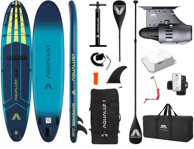 Produktbild von AQUALUST 12.0 SUP BOARD 365 cm Set mit Aqua Marina BlueDrive S Motor bis 170 kg