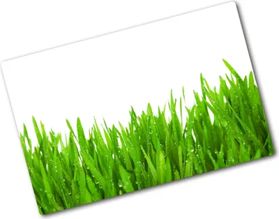 Produktbild von Tulup Glas Herdabdeckplatte - 80x52 cm - Glaskeramikkochfeld-Abdeckung Spritzschutz Glasabdeckplatte - Einteilig - Blumen & Pflanzen - Gras - Grün