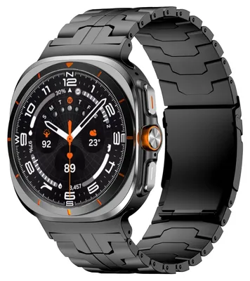 Obrázok produktu pre Pre Samsung Galaxy Watch Ultra 47 mm Tri korálky z titánovej zliatiny Náhradný pás na ruku inteligentných hodiniek Black