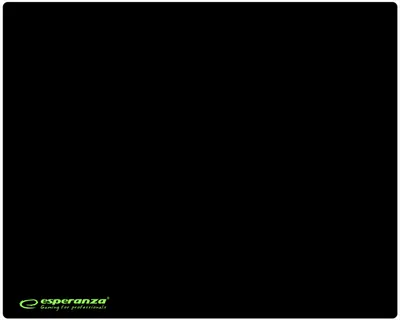 Produktbild von Esperanza EGP102K, Schwarz, Einfarbig, Gummi, Anti-Rutsch-Basis, Gaming-Mauspad
