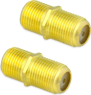 Produktbild von 2X SAT F-Buchse Verbinder Kupplung Doppelbuchse Koaxial Kabel Adapter Verbinder