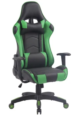 Produktbild von CLP Gaming Bürostuhl Miracle V2 Kunstleder höhenverstellbar und drehbar schwarz/grün