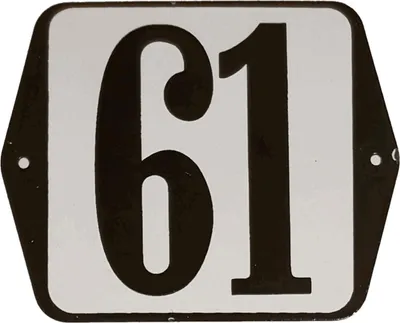 Produktbild von Hausnummernschild Standard 61 - Warentuin mix