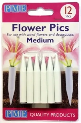 Produktbild von PME Flower Pics Medium 12Stk. Halterung für Blumenstiele