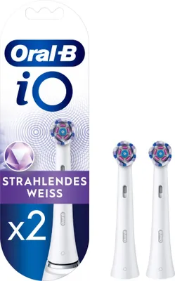 Produktbild von Oral-B iO Aufsteckbürsten Radiant White 2er