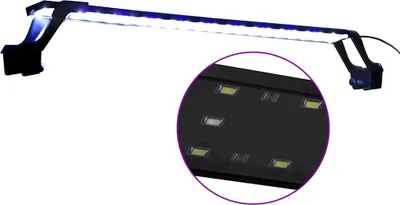 Produktbild von vidaXL LED-Aquariumleuchte mit Klemmen 75-90 cm Blau und Weiß