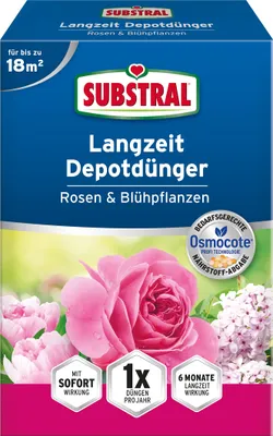 Obrázok produktu pre SUBSTRAL® Dlhodobé depotné hnojivo pre ruže a kvitnúce rastliny 750 g