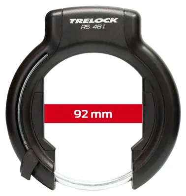 Obrázek produktu pro Rámový zámek Trelock RS 481 XXL AZ P-O-C, odnímatelný klíč, černý Klíč, černý