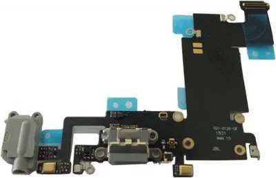 Produktbild von Docking port für iPhone 6S+ schwarz USB Lightning mit Kopfhörerbuchse + Mikrofon