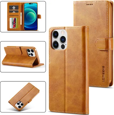 Produktbild von iPhone 14 Pro Max Hülle, Klapphüllen Brieftasche Leder Magnetverschluss Ständer Schutzhülle für iPhone 14 Pro Max Gelb