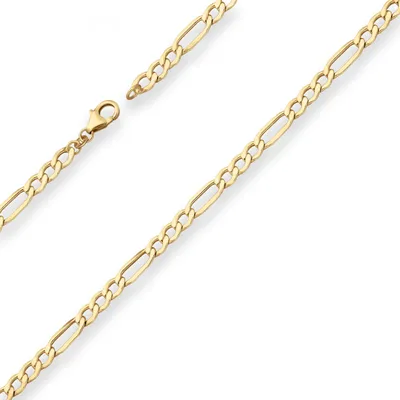 Produktbild von 5,1mm Figarokette Goldkette Collier Halskette aus 333 Gold Gelbgold 55cm