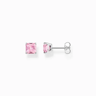 Produktbild von Thomas Sabo H2174-051-9 Damen-Ohrstecker Ohrringe Silber Pinkfarbener Stein