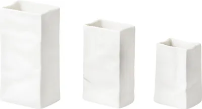 Zdjęcie produktu dla Räder Vase Mini Porzellantüte Set aus 3