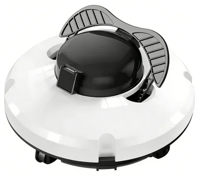 Obrázok produktu pre Robot na čistenie bazénov – bezdrôtový automatický bazénový vysávač – batéria 5200 mAh – dobíjateľný – pre nadzemné a zapustené bazény – biely