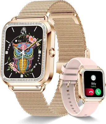 Produktbild von LeFeus Smartwatch Fitness Frauen Smart Watch Bluetooth Anruf Antwort Freisprecher 1,60 Zoll Bildschirm 200+ Sportmodus Herzfrequenzaktivität Tracker