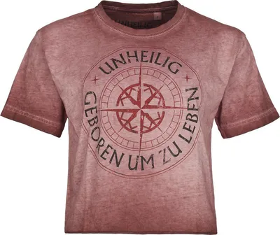 Produktbild von Unheilig T-Shirt Damen Geboren rot Band-Merch, Bands 100% Baumwolle 3XL