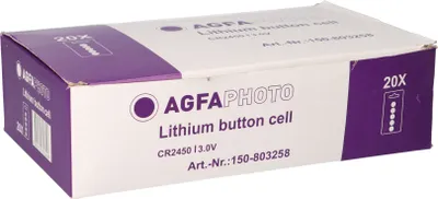 Image de AGFAPHOTO Lithium CR2450 3V 100 pièces 20x 5 blisters