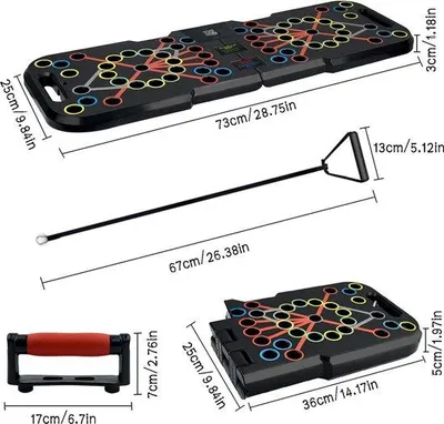 Produktbild von Famanu Push Up Board - Multifunktional mit 41 In 1 - Fitness - Home Gym