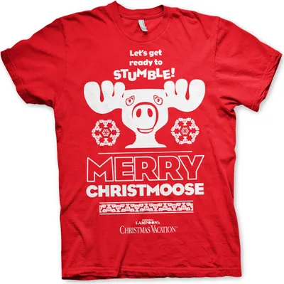 Produktbild von Merry Christmoose T-Shirt - Small - Red