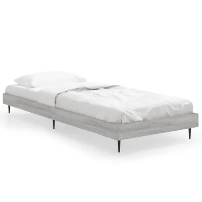 Immagine prodotto di vidaXL Struttura del letto grigio Sonoma 75x190 cm in legno