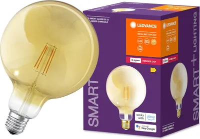 Produktbild von LEDVANCE 4058075729247 LED (monochrome) EEC E (A - G) E-27 Globe shape 6 W = 52 W Warm white (Ø x H) 125 mm x 125 mm 1 pc(s)