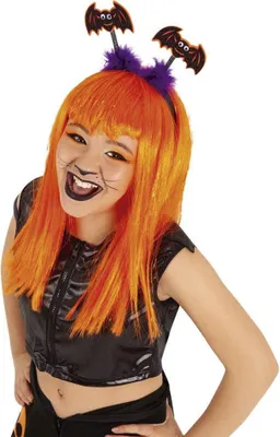 Image de Bristol Novelty - Bandeau Bopper, chauve-souris BN6130 (Taille unique) (Noir/Orange)