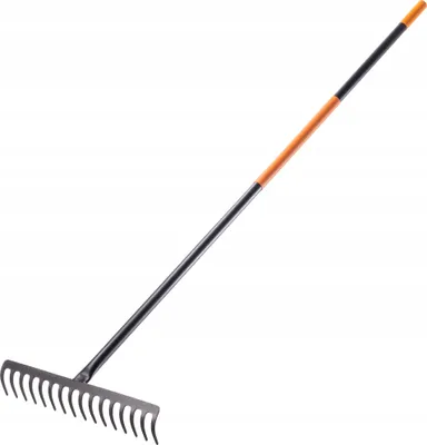 Produktbild von KADAX Rechen "Kisa", Gartenharke aus Metall, 16 Zinken