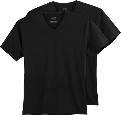 Produktbild von Ceceba Übergrößen V-Neck T-Shirt 2er-Pack schwarz