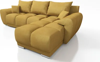 Produktbild von Senf Modernes Ecksofa Mit Schlaffunktion Honey L