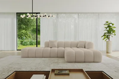 Produktbild von ALTDECOR Ecksofa in L-Form OLEA-L2 - 289x176x71 cm Dunkelgrau - Corner Sofa Bett Eckcouch Couch Wohnlandschaft Cauchsofa