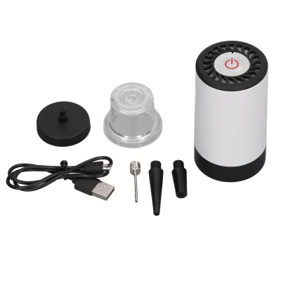 Produktbild von Ultra-Mini-Luftpumpe, tragbar, elektrisch, 800 mAh Akku, USB wiederaufladbar, zum Aufblasen und Entleeren, Schwimmringe