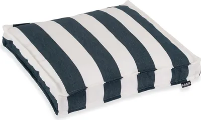 Produktbild von H.O.C.K. Classic Streifen Outdoor Sitzkissen 40x40x5cm navy blau