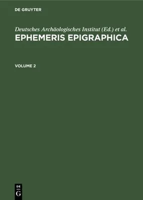 Produktbild von Ephemeris Epigraphica. Volume 2