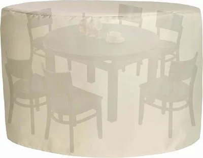 Zdjęcie produktu dla Wodoodporny okrągły pokrowiec na meble 340 x 130 cm, wytrzymały i odporny na zarysowania, do użytku na zewnątrz
