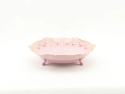 Obrázok produktu pre Misa Leander na nožičkách hlboká 17 cm, ružový porcelán